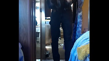 Preview 3 of Boy Taking Out Girl Clothes - My First Strip Tease - Teramanujuan strips for the camera. I&#039_m a bit shy. 2/4 A Teramanujuan Video.