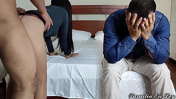 Preview 2 of Nsdia Gul - Lo Siento Cari&ntilde_o Pero tengo que Pagar Tu Deuda Con mi Cuerpo - Me Follaron Rico Al Frente de mi Esposo Cornudo