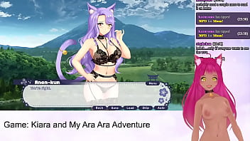 Preview 2 of Kohle Kardashian - VTuber LewdNeko Plays Kiara&#039_s Ara Ara Adventure Part 3