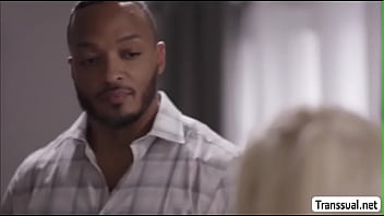 Preview 2 of Gruppavoy Sex - TS Jenna loves getting fuck by a Black Guy