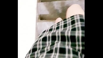 Preview 1 of Xxxsex Wife - asian ladyboy outdoor masturbation and cum on legs