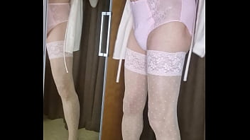 Preview 2 of Till I - Pretty in Pink Lingerie Crossdresser