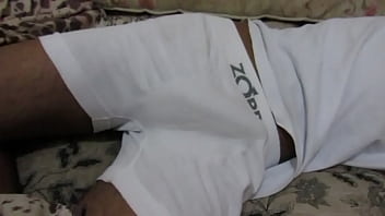 Preview 1 of Www Yiv Porno - Cueca Branca de Pal duro