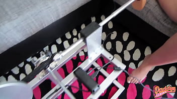 Preview 1 of Embarrassed Girl Stripped Naked - Mein erster Fick mit Fickmaschine l DADDYS LUDER