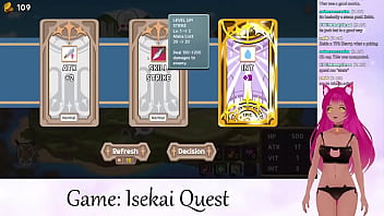 Preview 2 of Mom Pays Debt In Gangbang - VTuber LewdNeko Plays Isekai Quest Part 1