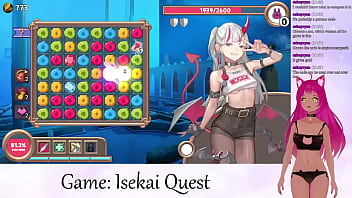 Preview 3 of Mom Pays Debt In Gangbang - VTuber LewdNeko Plays Isekai Quest Part 1