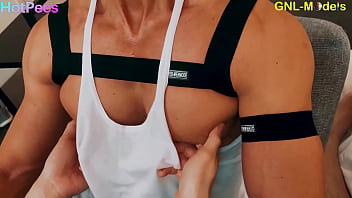 Preview 1 of Teac Foot - Hot pecs muscle men getting played and teased