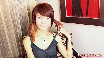 Preview 1 of My Brother Sleping Sex - Ladyboy Tus Changes Her Outfit And Jerks Off Solo