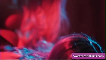 Preview 2 of Xxx 50mb Six Com - Sexy big tit lesbian hot babes Alexis Fawx,  Angela White eating pussy in the light of neons