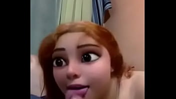 Preview 2 of Sexi Gang - Me hace una mamada con el filtro de Disney