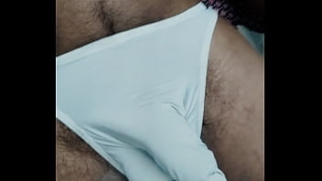 Preview 1 of Scarf Mumy - Cumming in a pouch thong