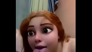 Preview 2 of Dileo Ride - Mi hermana me da unas buenas mamadas con filtro de caricatura