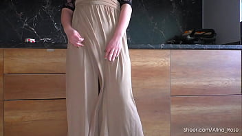 Preview 1 of Beanibazar Sex Video - Hot StepSister with nylon pantyhose handjob - Cum on Pantyhose