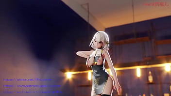 Preview 1 of Amazing Funny Girl And Dog - azure