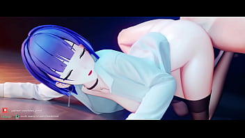Preview 4 of Xxx Negru - Mei Footjob&amp_Doggy (by Lewd mmd)