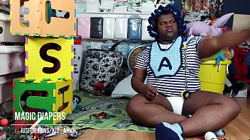 Preview 3 of 1 Men At Fan Pussy Vodio Com - Magic Diapers Full Trailer