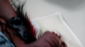 Preview 2 of Amateur Ass Licking Threesome - Harley Oral riding dick in slow motion