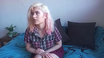Preview 4 of Arab Kartun - Curious UK Cutie Works Her Hole With a Vibrator