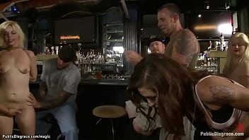 Preview 1 of Fuck Gorp - Bound blond anal banged in public