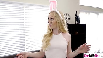 Preview 1 of Sb Xxx Video - Stepbro fucking his Easter bunny stepsis with amazing ass Emma Starletto