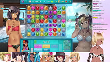 Preview 1 of Friends Bang Wife - VTuber LewdNeko Plays Huniepop 2: Double Date Part 3