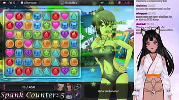 Preview 2 of Sister Sleep Time Fuck Daughter - VTuber LewdNeko Huniepop and Chill Part 1