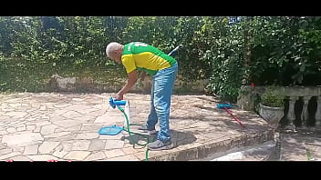 Preview 1 of Dokter Aleta - The Guy Cleaned the Pool and Then Came Inside My Ass,  Did He Clean It?