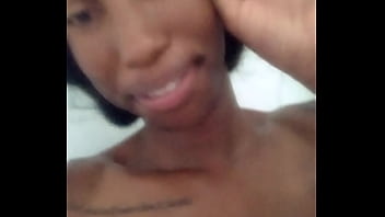 Preview 1 of Pinkish Seke - My Girlfriend La Nefertiti Perkins Is Bomb ASF In The Bathroom Videos Caught Going Through Her Cell Phone So Slutty And Beautiful Needs A Spanking On Her Bubble Ass Than Spit on My Hands and Rub On Her Big Clit Uncut Cock
