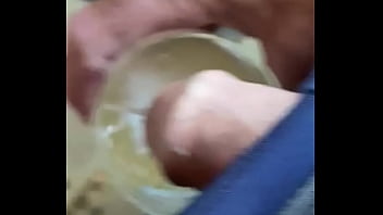 Preview 3 of Asian Gay Virgin - Public beer garden wank and piss in glass
