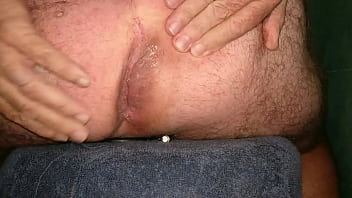 Preview 3 of Craigslist Trans - Huge Inflatable Butt Plug sliding out of my stretched Ass up close in Slow Motion