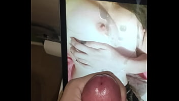 Preview 4 of Tubd 19 - My cum tribute at sexy boobs of Maary Ann