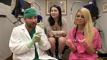 Preview 4 of Hard Sex Vs Sister - Busty Asian Mina Moon Gets Humiliating Gyno Exam Required For New Students By Doctor Tampa &amp_ Nurse Destiny Cruz! Tampa University Entrance Physical movies @ GirlsGoneGyno Reup