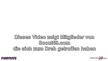 Preview 1 of Shy Love Freaks Of Cock - Deutsche MILF guckt User beim abwichsen auf ihrer High Heel Stiefel zu