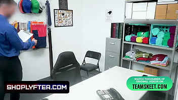 Preview 1 of Www Xxx Bafe Hd - Tiny Young Blonde Teen Thief Paisley Bennett Fucked By Big Dick Security Guard