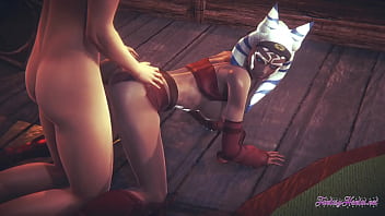 Preview 1 of 16 Aris2 - Star Wars Ahsoka 3d 4K - Fucked and blowjob with cumshot in her mouth