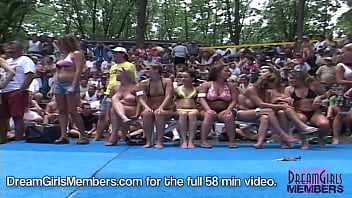 Preview 1 of Karla Lane Taking Bbc - Wild Hotwife Bikini Contest At A Nudist Resort