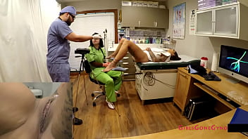 Preview 2 of Games Giri 2 - Nurse Lenna Lux Examines Standardize Patient Stefania Mafra While Doctor Tampa Watches During 1st Day of Student Clinical Rounds At GirlsGoneGyno Reup