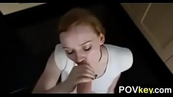 Preview 4 of Boy Lick Wet Eat Drink - Redhead Real Estate Agent Sucking Cock