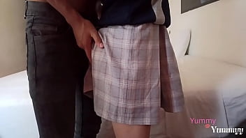 Preview 2 of Inger Nilsson Tini Girl Sex - Joven estudiante del colegio privado tiene sexo con su primo despu&eacute_s de clases