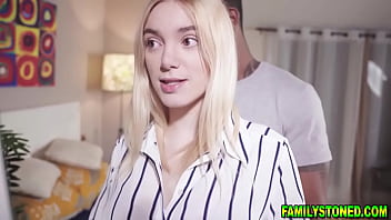 Preview 2 of Virgions Porons - Stepbrothers big black cock getting pleasured by his busty stepsister