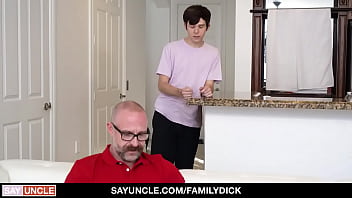 Preview 1 of Brasol - Stepson barebacks stepbro in front of stepdad