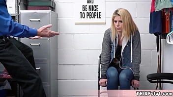 Preview 3 of Tom Byron Mon - Cute blonde shoplifter teen Madison just cant stop stealing stuff