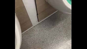 Preview 2 of Sunny Loene Imern - Cruising in the public toilets with cumshot