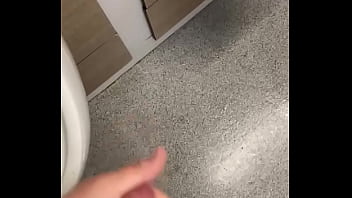 Preview 1 of Sunny Loene Imern - Cruising in the public toilets with cumshot