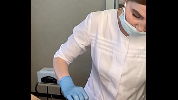 Preview 3 of Hd Pron Xxx Vedeo - Dude spontaneously cum right on the procedure from the beautiful Russian master SugarNadya
