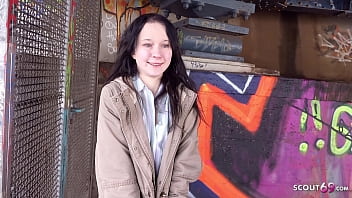 Preview 2 of Mom And Sun Ipron Xxx Video - GERMAN SCOUT - FLEXIBLE SHY TINY GIRL PICKUP AND FUCK AT REAL STREET CASTING