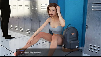 Preview 3 of Amiee Sams - 30 - Milfy City - v0.6e - Part 30 - Fucking my teacher in the ass on the college toilets (dubbing)