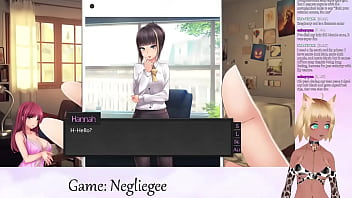 Preview 1 of Videos De Sexo De Los 80 Xxx - VTuber LewdNeko Plays Negligee Part 1