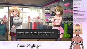 Preview 4 of Videos De Sexo De Los 80 Xxx - VTuber LewdNeko Plays Negligee Part 1