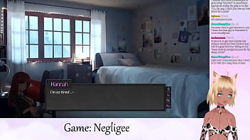 Preview 3 of Sister And Brother Hd Brazzers - VTuber LewdNeko Plays Negligee Part 3